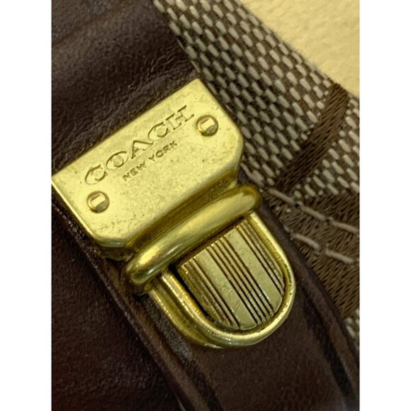 Coach Delphine Brown Signature Canvas Ballet Flats Size 7.5 7510 GUC Shoes - Picture 4 of 11